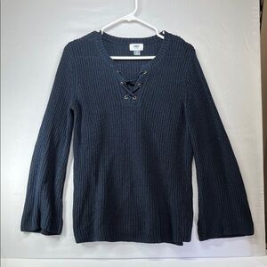 Old Navy Navy Blue Sweater with bell sleeves‎